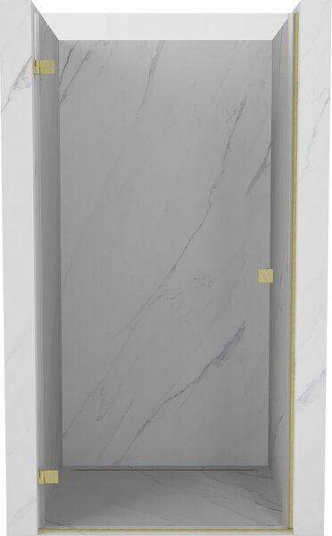 Mexen Lunar-B uși de duș batante stânga 65 cm, transparent, auriu periat - 832-065-000-55-00-L