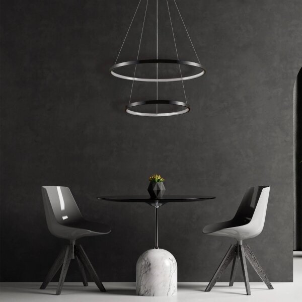Lustră LED pe cablu LEA LED/35W/230V 4000K d. 60 cm negru