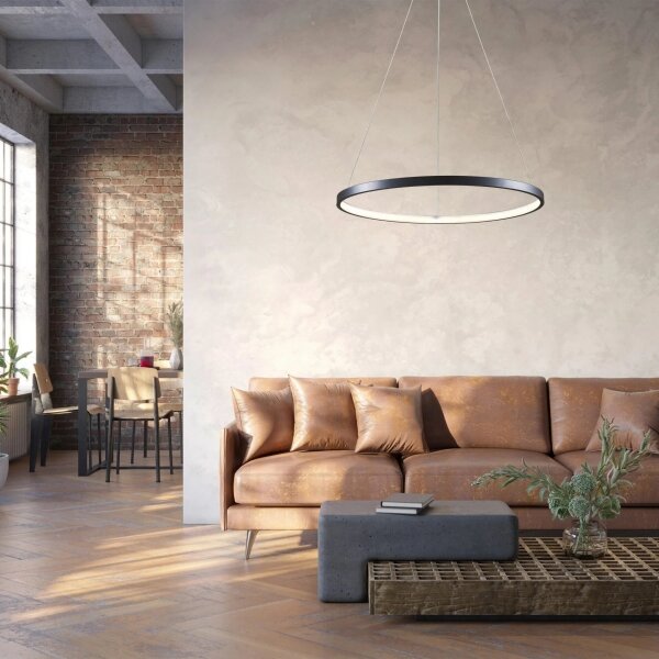 Lustră LED pe cablu LEA LED/20W/230V 4000K d. 50 cm negru