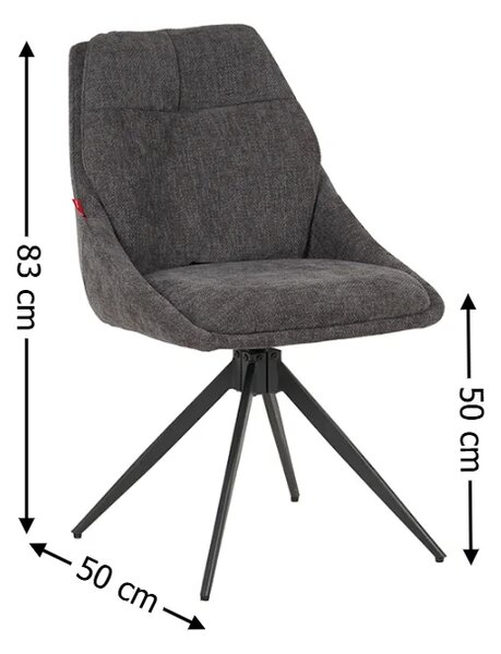 Scaun Living Rotativ DCM0109CS Gri