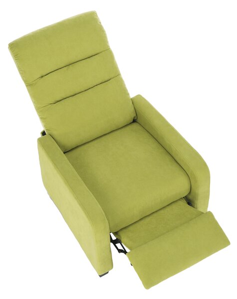 KONDELA Fotoliu relaxant, verde, TURNER