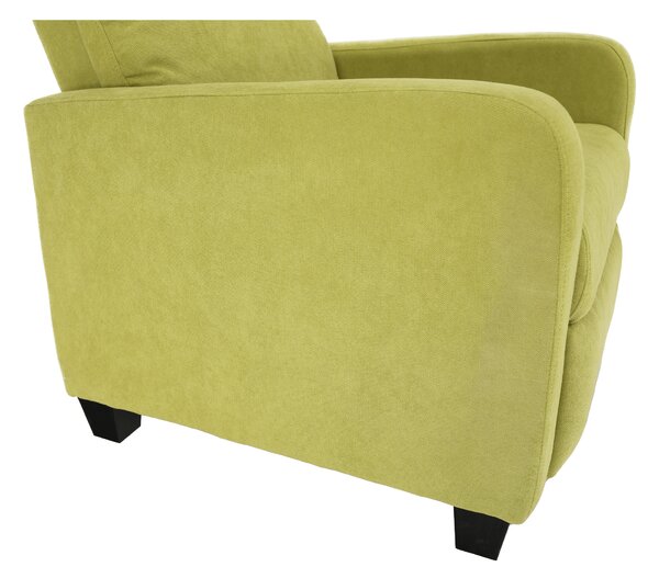 KONDELA Fotoliu relaxant, verde, TURNER