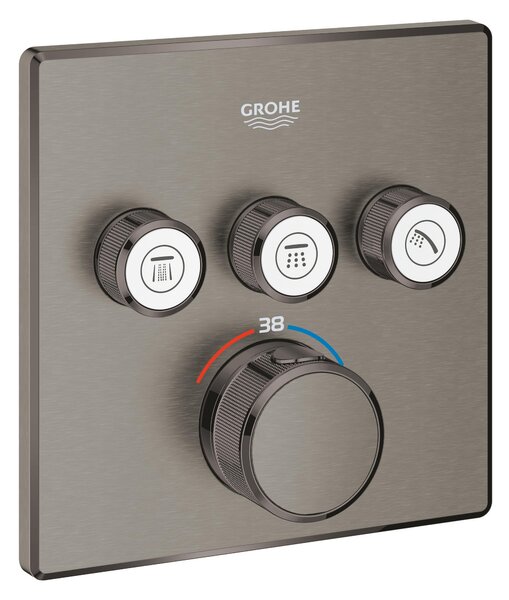 Grohe Grohtherm SmartControl baterie cadă-duș ascuns cu termostat Brushed Hard Graphite 29126AL0