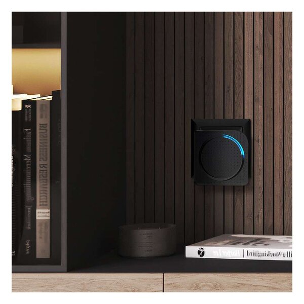 Sonerie wireless la priză 1L67, 200m, learning code, negru
