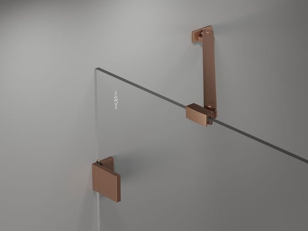 Mexen Lunar paravan de baie cu 1 panou 90 x 150 cm, transparent, cupru periat - 897-090-000-65-00