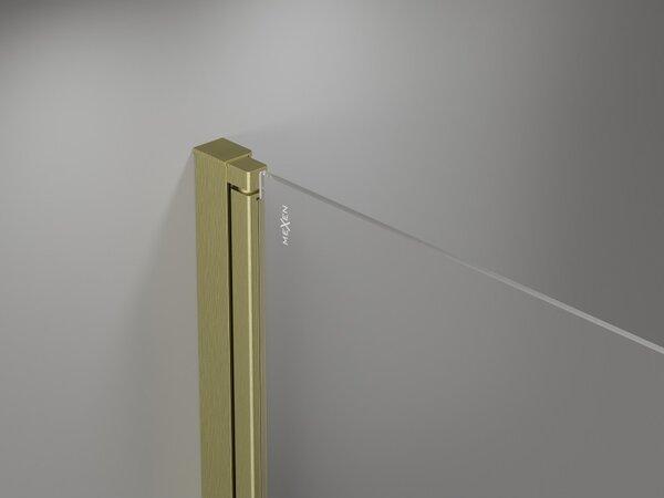 Ușă de duș Mexen MIST cu deschidere (d+d) 70x200 cm 6 mm auriu periat, transparentă, 8A7-070-000-55-00
