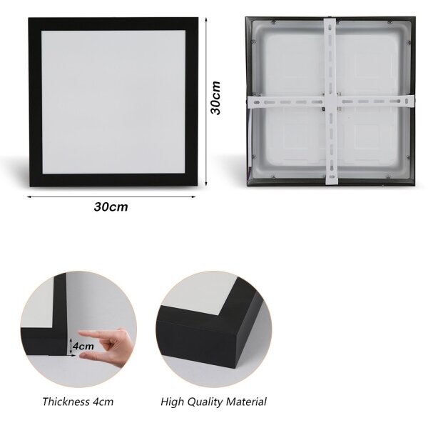 Plafonieră LED pentru baie Brilagi FRAME LED/24W/230V 3000/4000/6000K IP44 negru