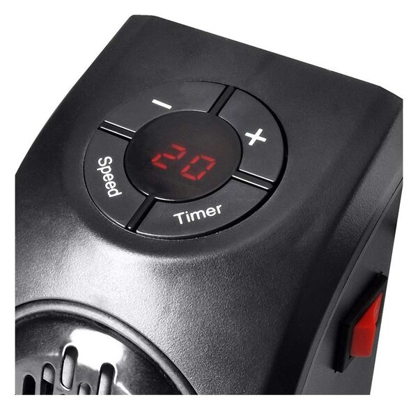 Ventilator cu aer cald KP09 350W, negru
