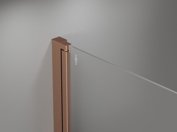 Mexen Mist paravan de duș cu 2 canaturi, dreapta 80 x 150 cm, transparent, cupru periat - 8A9-080-002-65-00-P