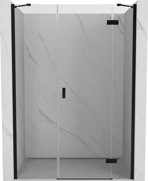 Mexen Mist-H, ușă de duș cu 1 aripă dreapta 120 cm, sticlă transparentă, profil negru, 8A5-120-001-70-00-P