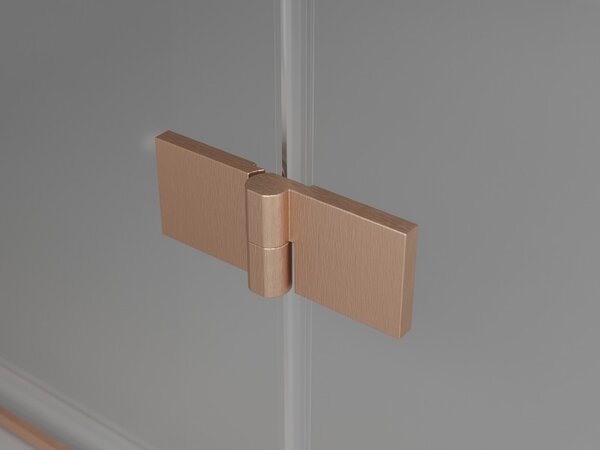 Mexen Mist paravan de duș cu 2 canaturi, dreapta 80 x 150 cm, transparent, cupru periat - 8A9-080-002-65-00-P