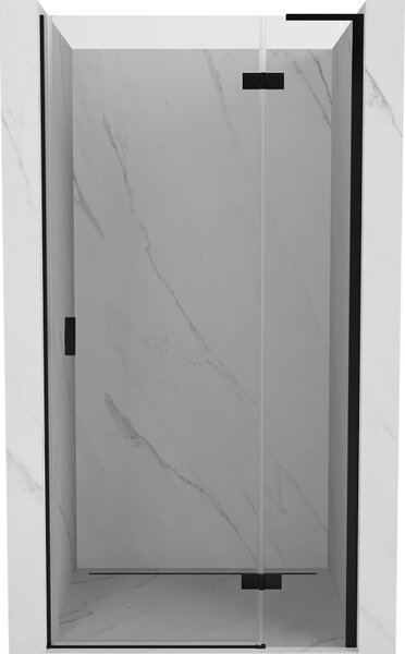 Mexen Mist-H L, ușă de duș cu 1 aripă dreapta 70 cm, sticlă transparentă, profil negru, 8A5L-070-000-70-00-P