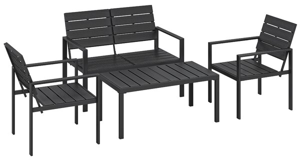 Outsunny Set Mobilier de Grădină cu Canapea, Fotolii și Măsuță, Ideal pentru Exterior | Aosom Romania