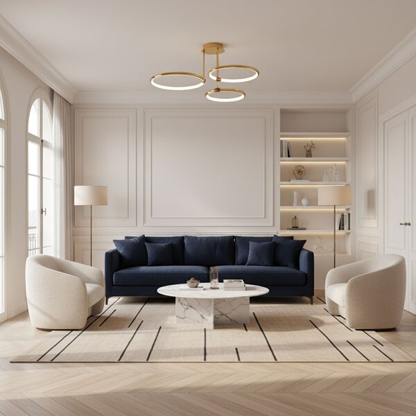 Lampă de tavan G122-3C GOLD LED