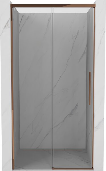 Mexen Rox, ușă glisantă de duș 105 cm, sticlă transparentă de 8 mm, profil auriu-roz, 8C2-105-000-60-00
