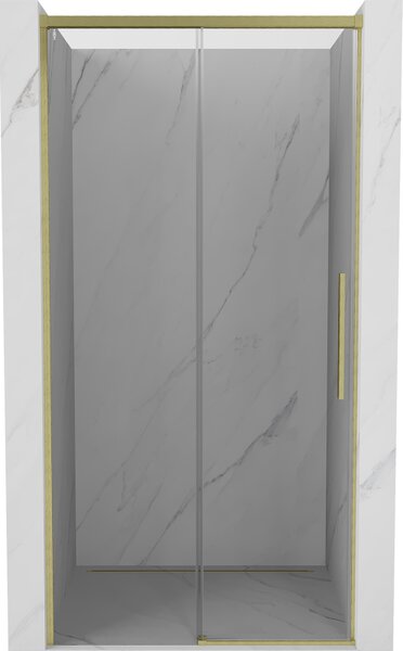 Mexen Rox, ușă glisantă de duș 115 cm, sticlă transparentă, profil auriu mat, 8C2-115-000-55-00