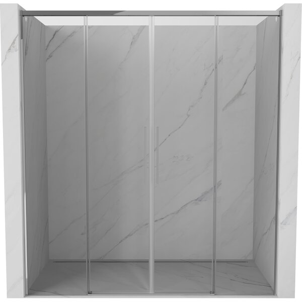 Mexen Rox Uși de duș glisante Duo 180 cm, transparent, crom - 8C2-180-002-01-00