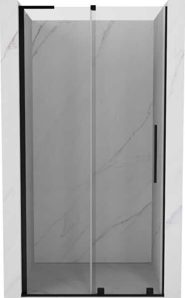 Mexen Velar L, usa de dus culisanta pentru deschidere 90 cm, sticla transparenta 8 mm, negru mat, 871-090-003-01-70