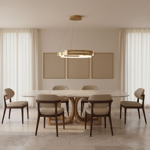 Lampă suspendată G127-CP 50cm GOLD