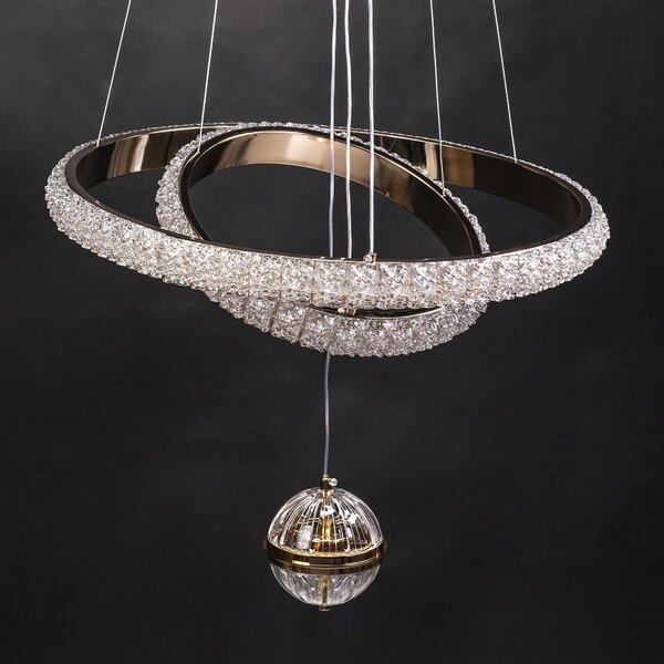 Lampă suspendată G143-CP 50cm GOLD
