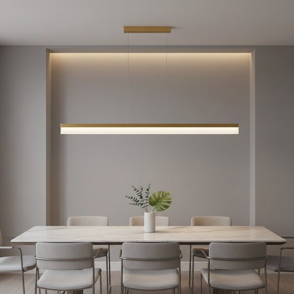 Lampă suspendată LED APP1694-CP 120 cm Brush Gold