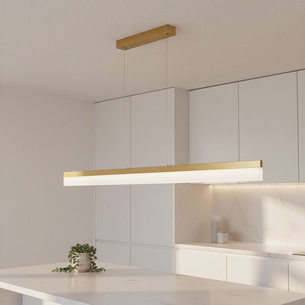 Lampă suspendată LED APP1694-CP 120 cm Brush Gold