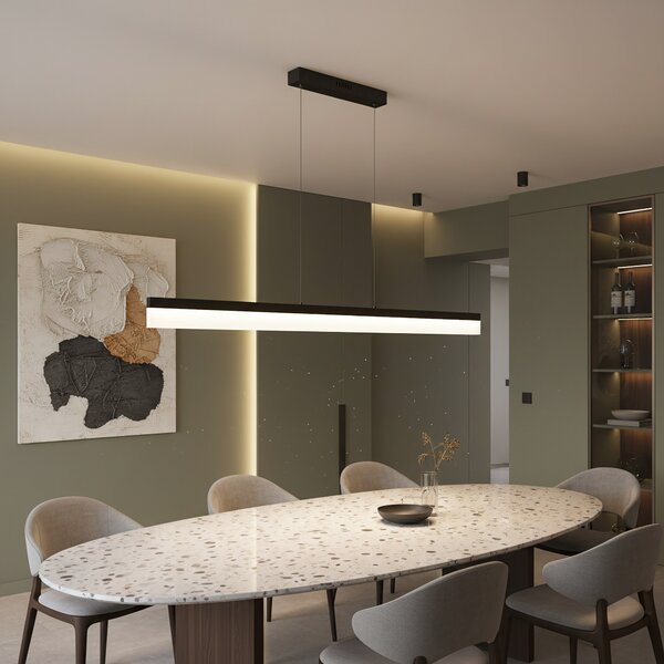 Lampă suspendată LED APP1692-CP 120 cm Black