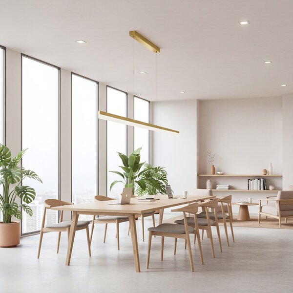Lampă suspendată LED APP1697-CP 200 cm Brush Gold