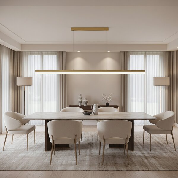 Lampă suspendată LED APP1697-CP 200 cm Brush Gold
