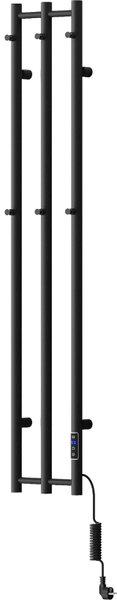 Mexen Pino, încălzitor electric cu suport pentru prosoape 1405x242 mm, 200 W, negru, W301-1405-242-00-70