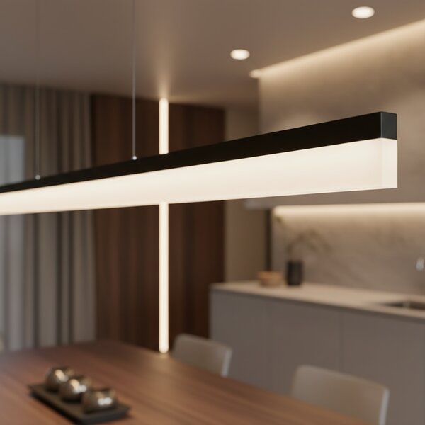 Lampă suspendată LED APP1695-CP 200 cm Black