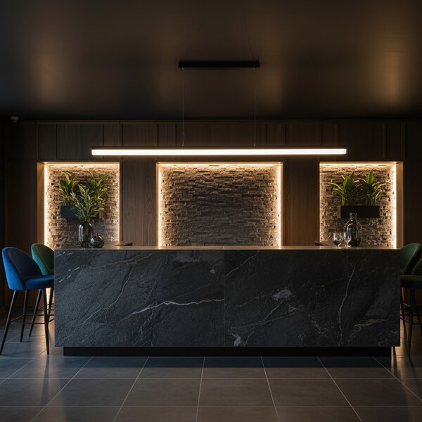 Lampă suspendată LED APP1695-CP 200 cm Black