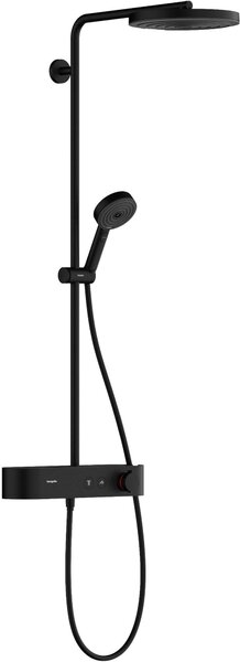 Hansgrohe Pulsify S set de duș perete cu termostat cu duș de ploaie negru 24220670