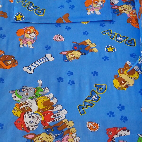 Material textil, 1 ml, bumbac 100%, patrula catelusilor a