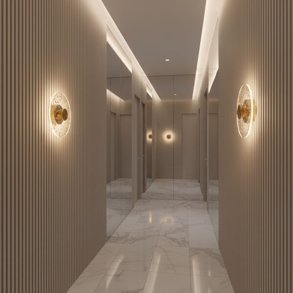 Lampa de perete LED APP1795-W Brush Gold