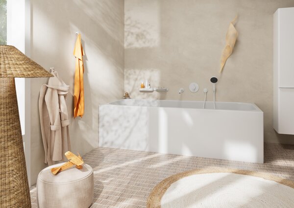 Hansgrohe Tecturis S pipă baterie de cadă alb 73411700