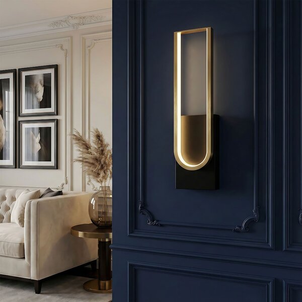 Lampa de perete LED APP1782-W Brush Gold/Black