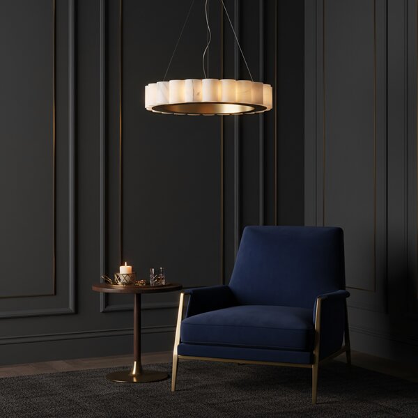 Lampă suspendată APP1801-CP 50 cm Brush Gold
