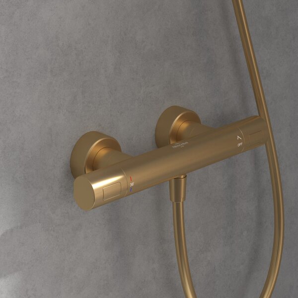 Villeroy & Boch Universal Taps & Fittings baterie de duș perete cu termostat auriu TVS00001700076