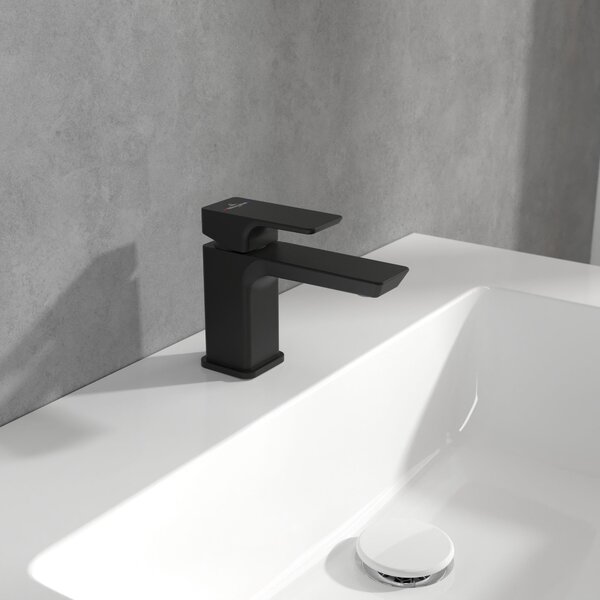 Villeroy & Boch Subway 3.0 baterie lavoar stativ negru TVW112001001K5