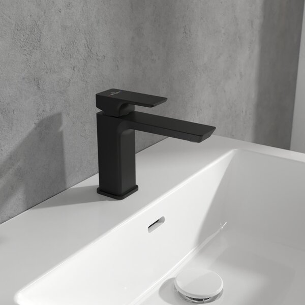 Villeroy & Boch Subway 3.0 baterie lavoar stativ negru TVW112003000K5