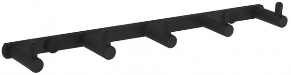 Mexen Accesorii Mexen, suport pentru prosoape, 5 cârlige, negru, 709165-70