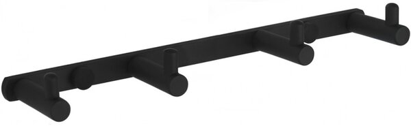 Mexen Accesorii Mexen, suport pentru prosoape, 4 cârlige, negru, 709164-70