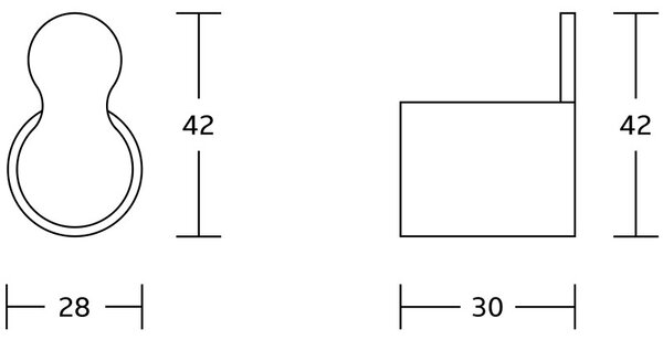 Mexen Baza Mexen, suport pentru prosoape, 1 carlig, auriu lucios, 7088235-50