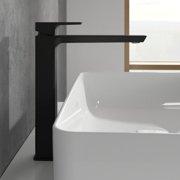 Villeroy & Boch Subway 3.0 baterie lavoar stativ negru TVW112004000K5