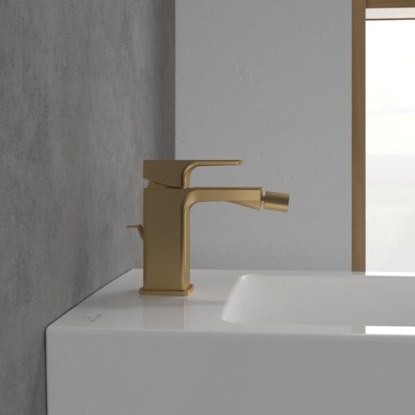 Villeroy & Boch Subway 3.0 baterie bideu stativ auriu TVB11200100076