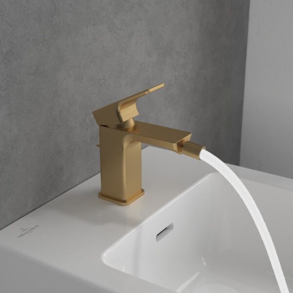 Villeroy & Boch Subway 3.0 baterie bideu stativ auriu TVB11200100076
