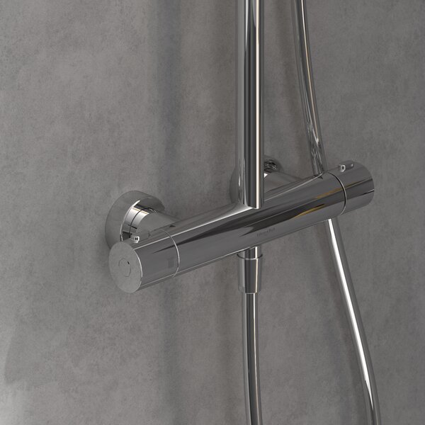 Villeroy & Boch Verve Showers set de duș perete cu termostat cu duș de ploaie crom TVS10900500061