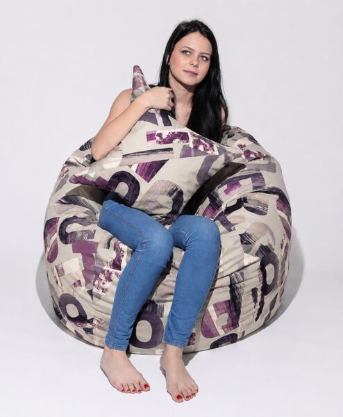 Set Fotoliu Matusalem cu Perna, Material Textil - Urban Mystique