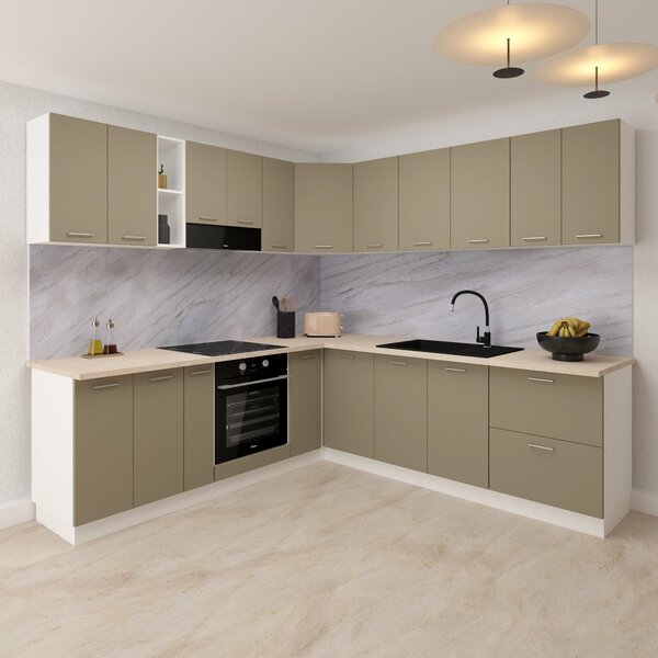 Corp haaus Lecce, Taupe/Alb, 60 x 60 x 65 cm
